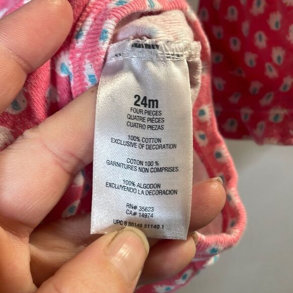 Carter’s Long Sleeves Printed One Piece Baby Girl 24 Months - Picture 8 of 11